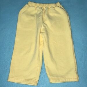 SPROCKETS sweatpants yellow with pockets elastic waistband size 24 months